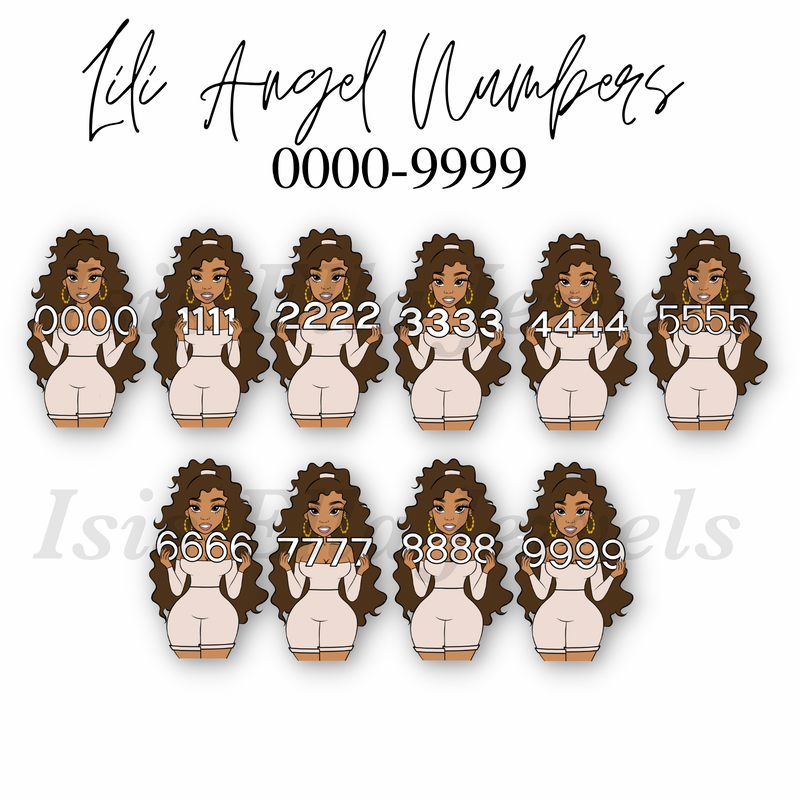 LiLi Angel Number 0000-9999 Collection