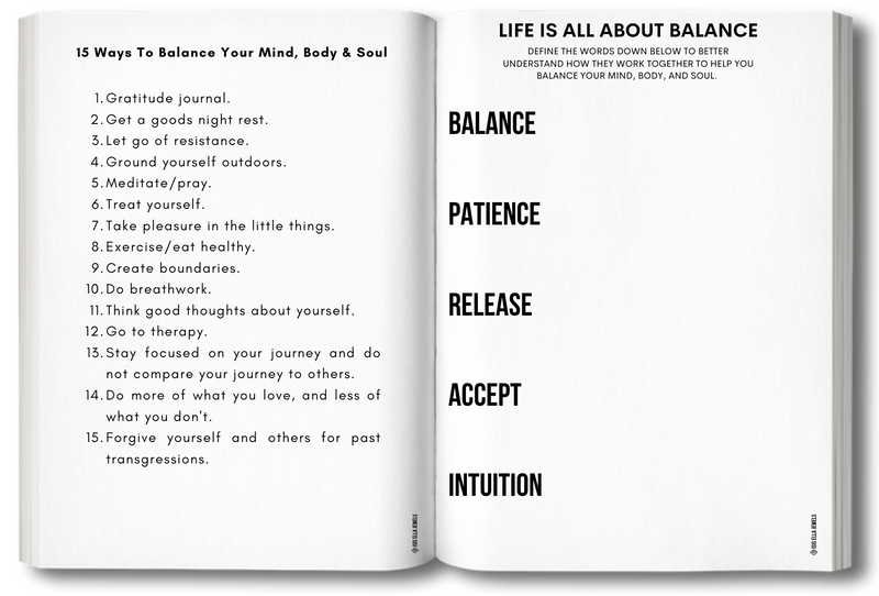 "BALANCE IS KEY" FOCUS JOURNAL