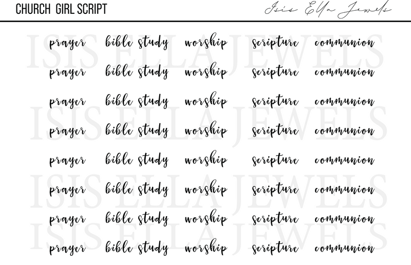 Church Girl Script