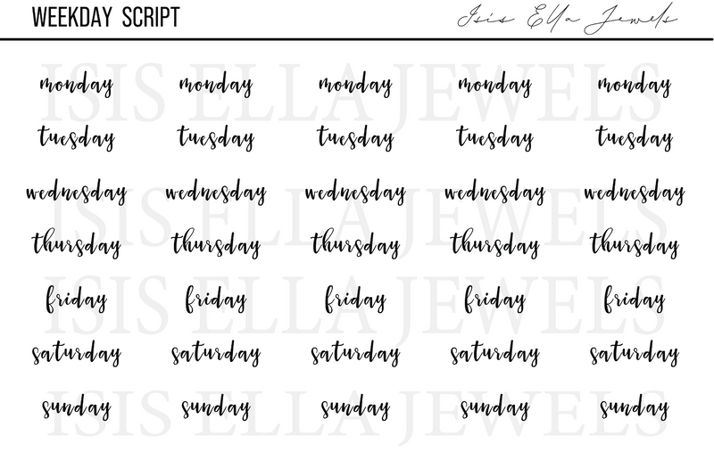 Weekday Script
