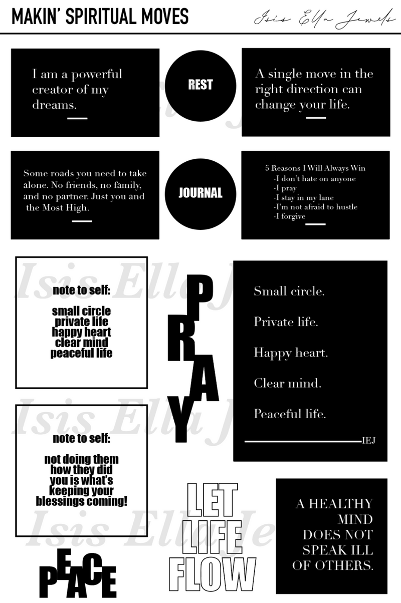 Black & White Affirmation Scripts Collection
