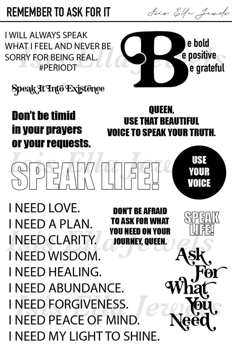 Black & White Affirmation Scripts Collection