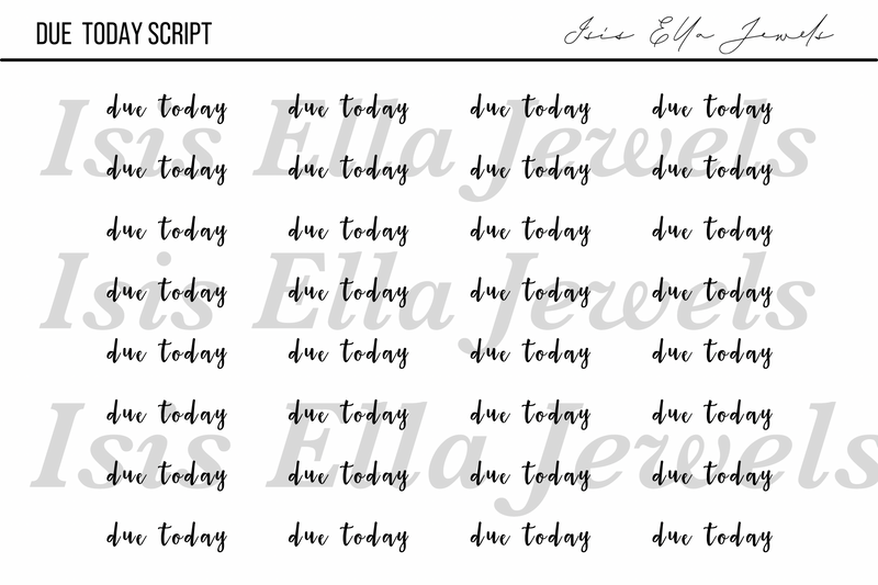 Due Today