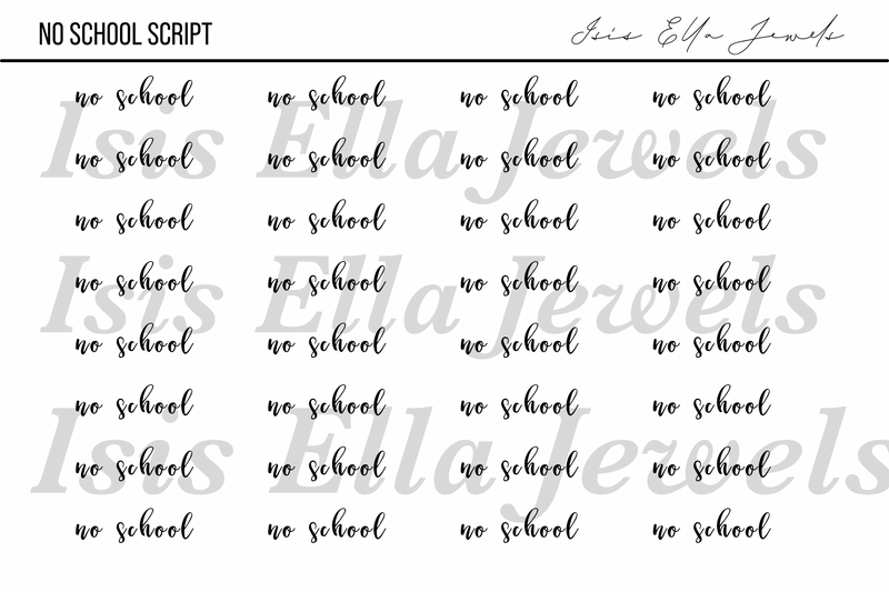 No School Script