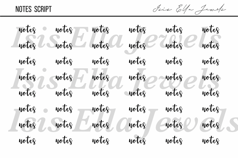 Notes Script