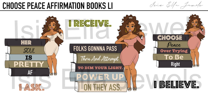 Choose Peace Affirmation Books LiLi