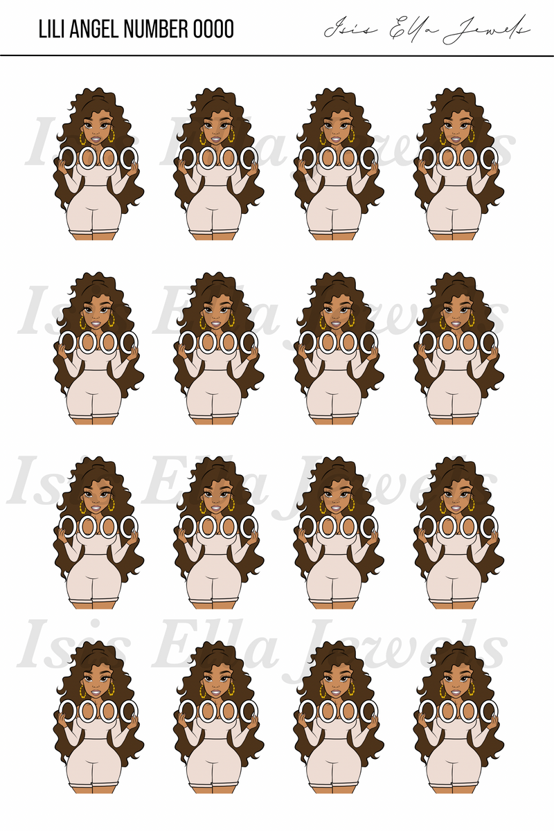 LiLi Angel Number 0000-9999 Collection