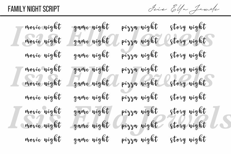 Family Night Script